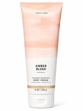 White Barn Amber Blush Ultimate Hydration Body Cream Shea Butter Hyaluronic Acid
